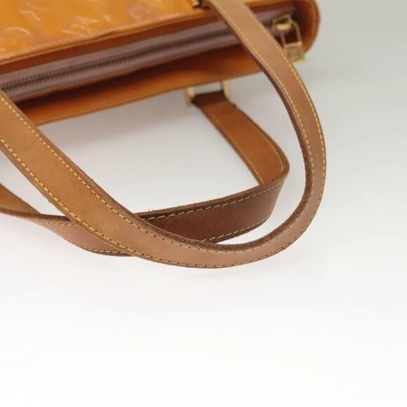 LOUIS VUITTON Monogram Vernis Houston Bag Marshmallow Pink M91302 LV Auth 131602 - Picture 7 of 16